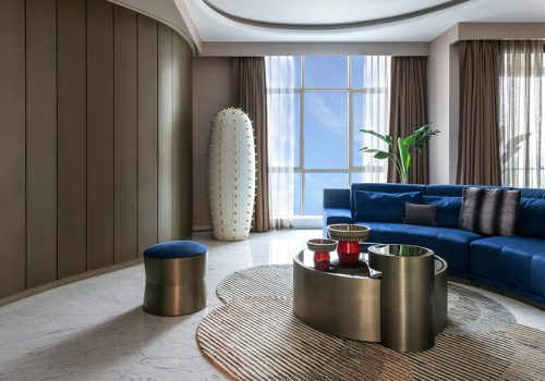 Bold forms and natural textures define an elevated resort living environment Bold forms and natural textures define an elevated resort living environment